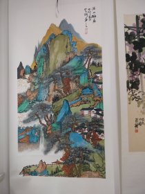 广西画家云鹏重彩山水画，4尺全开，本店字画以合理价格出售，谨慎下单，不退货