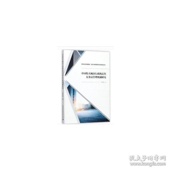 中国特大城市行政执法类公务员管理机制研究