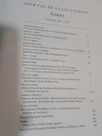 JOURNAL   OF GLASS  STUDIES【玻璃艺术研究，1972年版，大16开189页，多图】