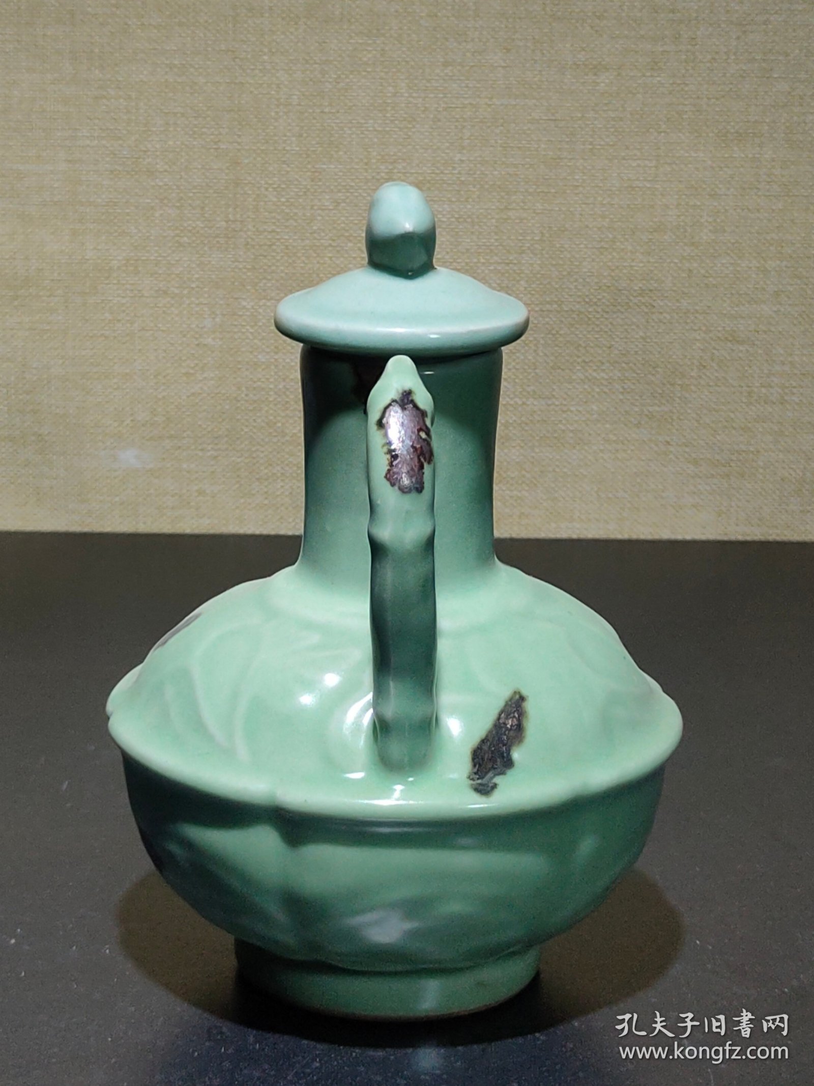 旧藏龙泉碗凤嘴壶，尺寸20/16.5