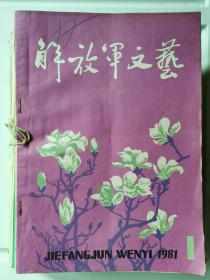 解放军文艺杂志1981年1-12期全