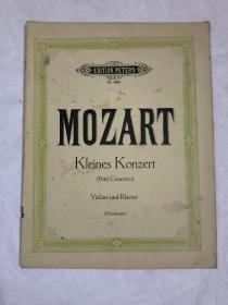 老琴谱 MOZART  KLEINES KONZERT