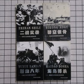 二战纪实丛书：海岛搏杀 碧空傲骨 浴血八年 二战实录 四册合售
