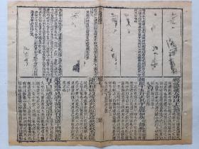 古籍原页.全本礼记体注.杂记.清木刻古籍一页.尺寸约32.3x25.2cm.老破残完美主义者勿扰