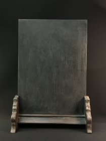 旧藏砚屏 玉兔呈祥款：两罍轩主人（吴云）