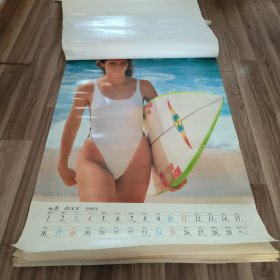 1993年挂历 泳装美女挂历13张全。