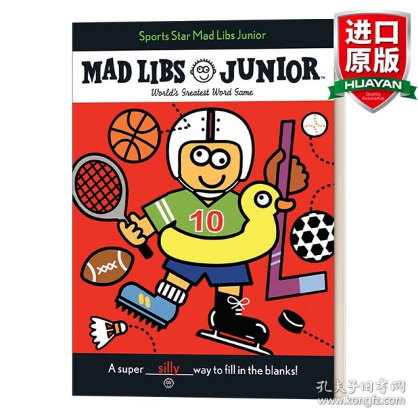 英文原版 Sports Star Mad Libs Junior: World's Greatest Word Game 体育明星 儿童英语文字游戏 英文版 进口英语原版书籍