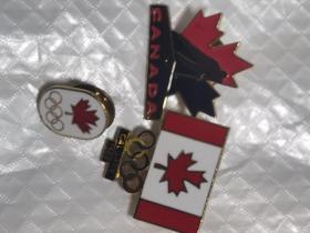 加拿大奥运会纪念章一些3枚（有1994年，1988年的）