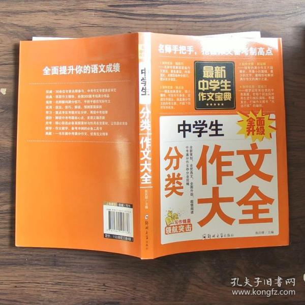 中学生作文宝典（全4册） 素材作文  中考满分作文  分类作文大全