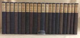 The Life and Works of George Eliot  《乔治.艾略特文集》二十卷全，小说十六卷+诗集一卷+乔治.艾略特传三卷，1908年出版，一版一印，布面精装本，毛边本（毛边未裁），书顶刷金，内含大量精美插图