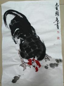 手绘国画大吉图g