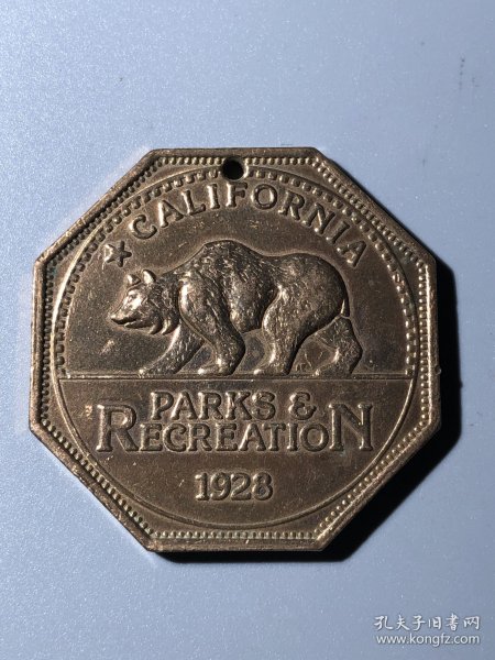 加利福尼亚 八边行铜章