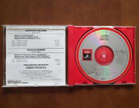 勃拉姆斯：第二交响曲   舒伯特：第八交响曲  原版CD唱片  包邮