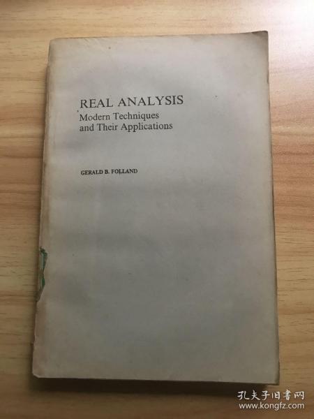 REAL ANALYSIS （实分析：近代方法及其应用）英文原版 馆藏