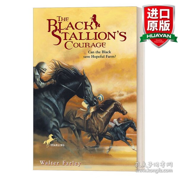 英文原版 The Black Stallion's Courage 黑神驹系列：黑神驹的勇气 Walter Farley 青少年骑马动作冒险小说 英文版 进口英语原版书籍