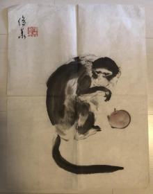 曹俊义画猴（240）