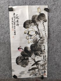 青扬老师写意荷花鸟，青扬，书画世家，师从著名大写意画家一僧， 从事国画创作30多年，作品多次参加省市书画大赛并获奖。现为河北省美协会员， 擅长花鸟创作，画风清新淡雅。