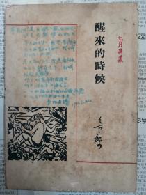 新文学诗集，胡风编七月诗丛之《醒来的时候》鲁藜著，希望社 1947年出版！