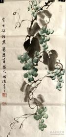 傅湛国画条幅 今日得佳果604