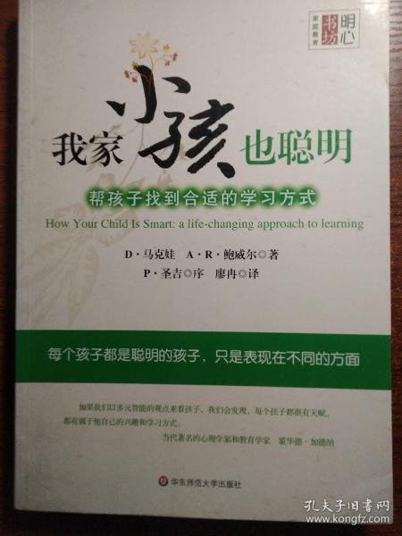 我家小孩也聪明·帮孩子找到合适的学习方式：丛书名： 明心书坊.家庭教育