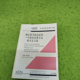 制定科学的民法典：中德民法典立法研讨会文集