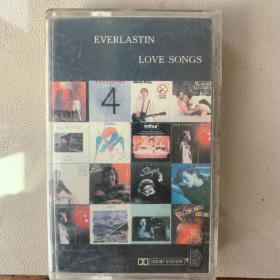 卡式磁带(卡带) 《EVERLASTIN LOVE SONGS (永恒的爱情歌曲)》专辑 WEA出品  无歌词  封面90品 卡盒85品 卡带90品 发行编号：6-28  51 发行时间：1991年