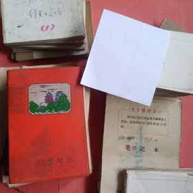 一个人【50年代-90年代】的笔记，日记20多本合售，内有7本为副食品流水帐记录，本资料是50年代毕业于北京某大学的学生所写。