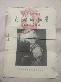 阜新市电影发行放映管理处印:《 闪闪的红星 》主题歌与插曲（前后皮盖有毛主席头像图案大红印章共两 枚及政治审章，详见如图）具有收藏价值。