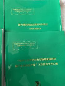 陶瓷砖地砖国产化示范生产线技术推广资料---建筑陶瓷的现状与前景（五本合售）1-6缺2