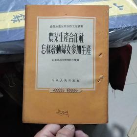 农业生产互助合作工作参考：农业生产合作社怎样发动妇女参加生产