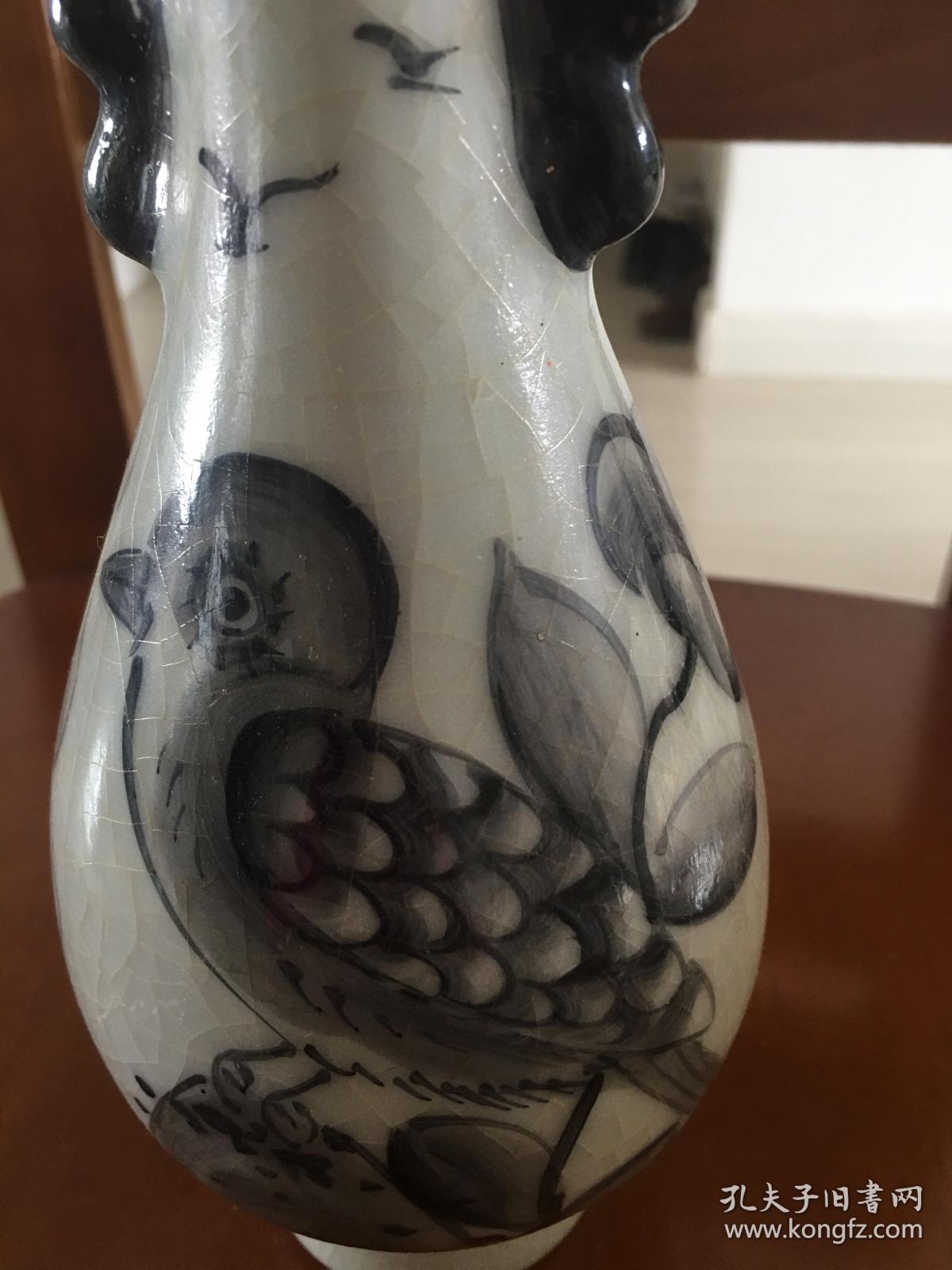 搬家处理一批古玩杂项—花鸟老瓶