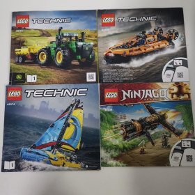 lego technic 42120，42136,71736,42074 四本合售