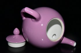 清代雍正粉釉茶具一套