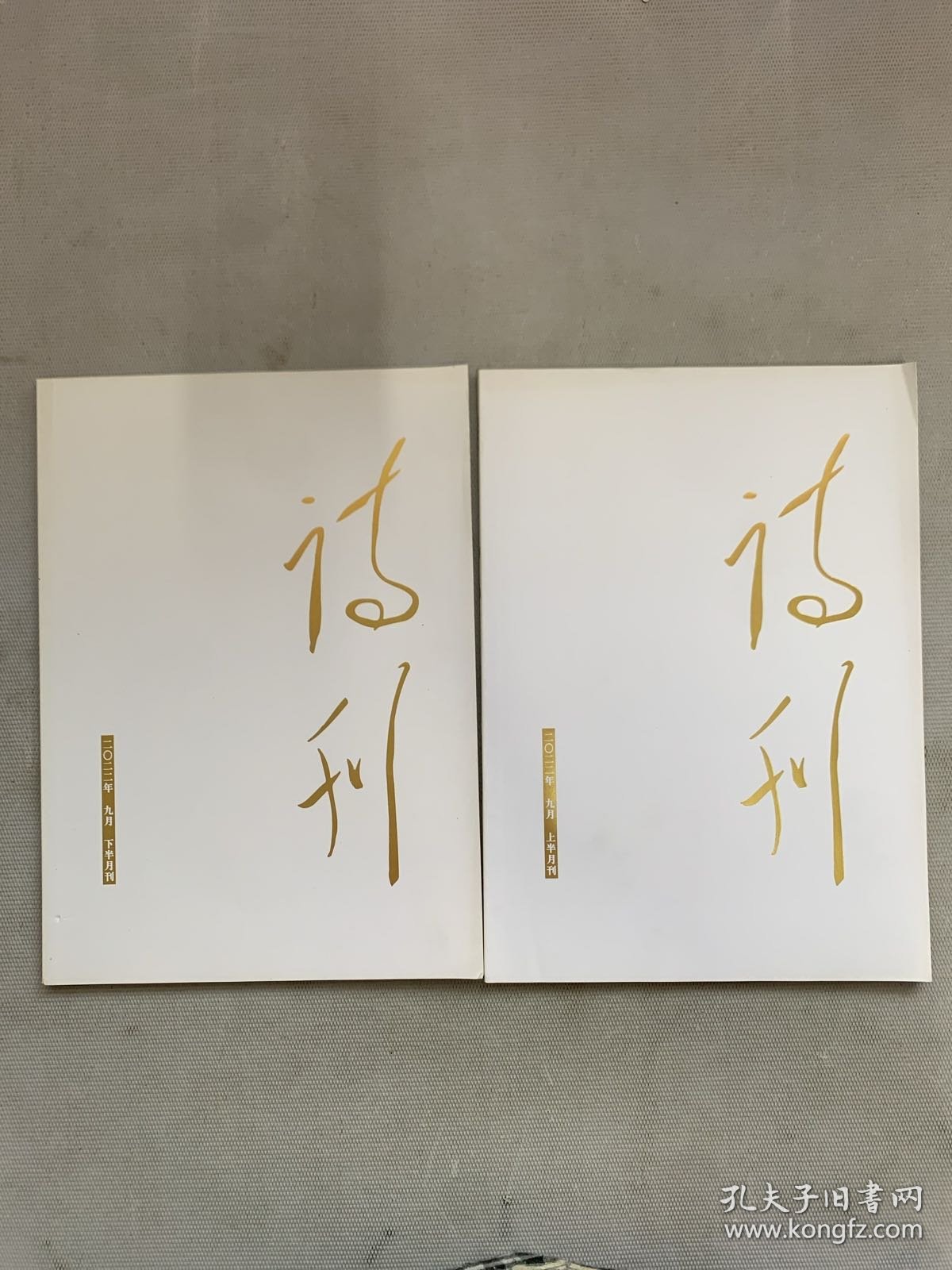 诗刊 2022年 9月上半月、下半月总第888-889期 共2本合售 杂志