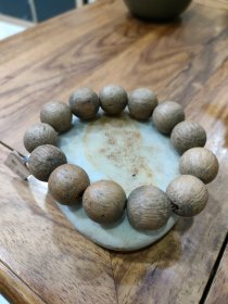 老山檀手串，未佩戴