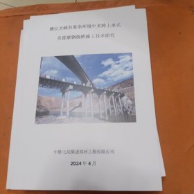 雅江大峡谷复杂环境中多跨上承式贝雷梁钢栈桥施工技术研究