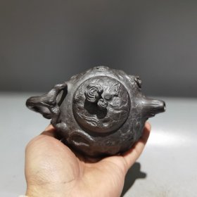 原矿石黄砂紫砂壶 品名：供春壶 收藏送礼佳品