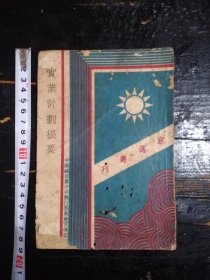 1931年仅印2万册中国国民党中央执行委员会宣传部分发的国民党读物《实业计划提要》。宣传丛书，为总理逝世六周年纪念编，刊有地图18幅，当年为非卖品。品相如图自定吧