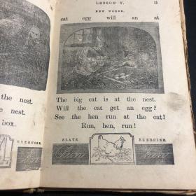 New National First Reader新国编英语阅读第一册（1887年日本老英语课本）