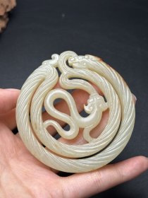 和田玉玉璧苍龙教子望子