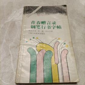 青春贈言錄鋼筆行書字帖 歷代花鳥詩鋼筆字帖