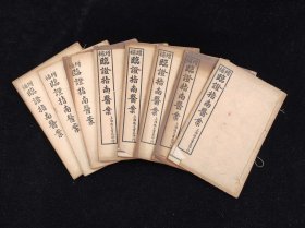 《临证指南医案附种福堂公选良方》八册八卷全，清末民初上海天宝书局石印，单本尺寸20.4/13.5厘米，品相如图！是记录我国清代著名医家叶天士临床经验的一本名医医案专著，全面地展现了叶天士在温热时证、各科杂病方面的诊疗经验。