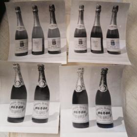 1980年 高级烟台苹果酒香槟酒试制技术 等，带4张苹果酒香槟酒照片