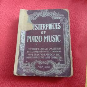 masterpieces of piano music【品差，看好下单！】Masterpieces of Piano Music》，美国卡尔·菲歇音乐出版社英文原版钢琴曲，1918年美国纽约出版，道林纸，硬精装，16开，542页