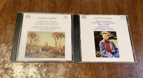 圣桑2CD（进口版）第三管风琴交响曲、引子与回旋曲、第二钢琴协奏曲、第二与第钢琴协奏曲。2CD合售