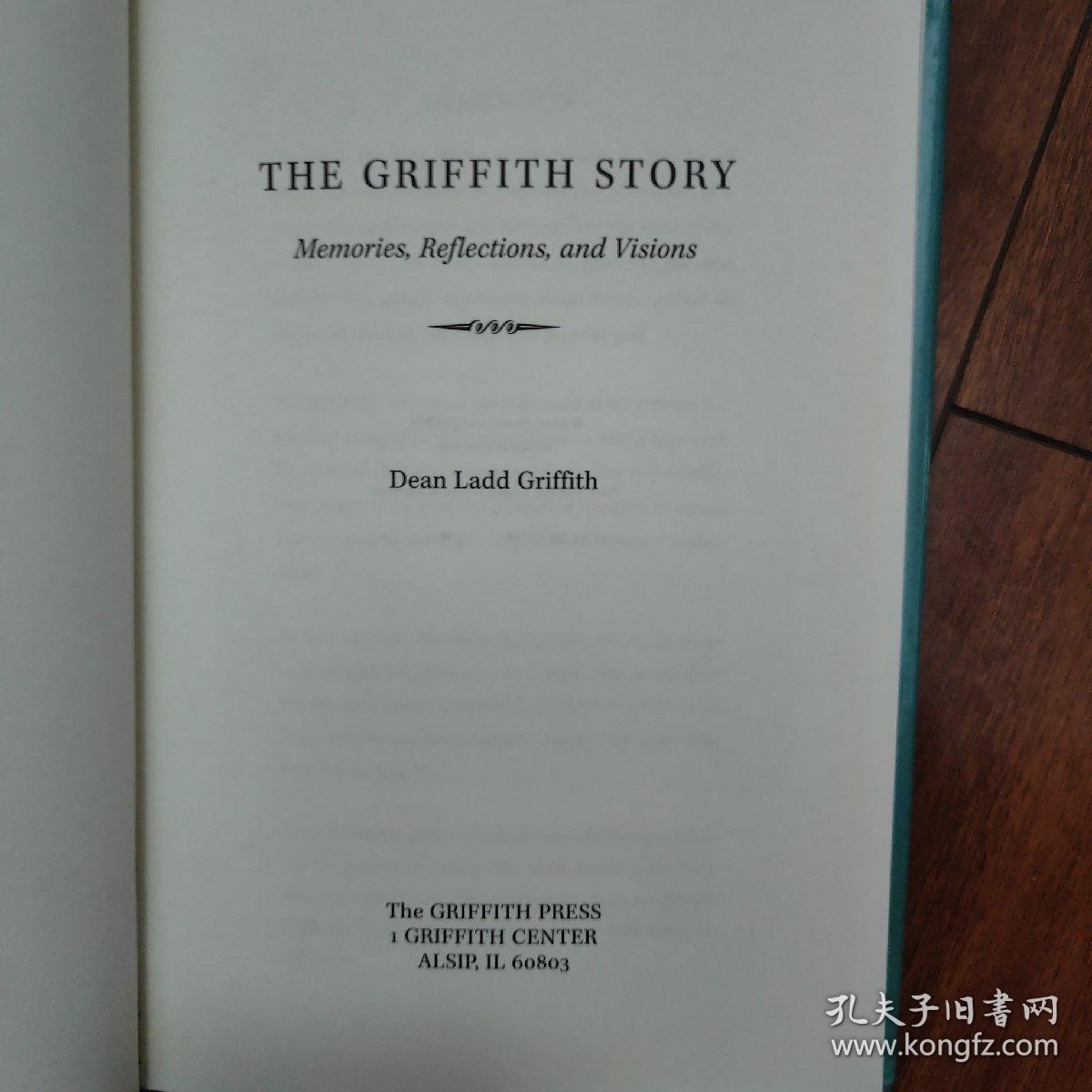 THE GRIFFITH STORY:原版精装英文书