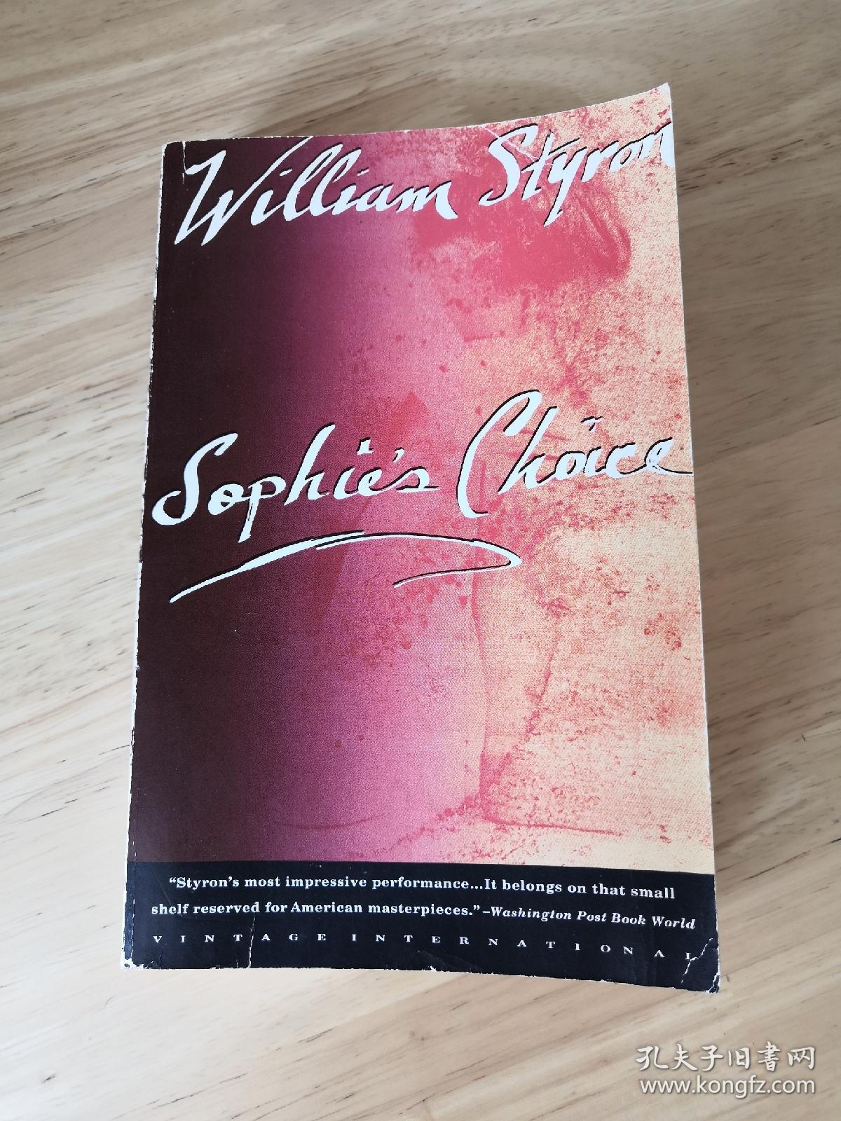 Sophie's Choice 苏菲（亚）的选择/抉择  英文原版