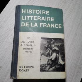 HISTOIRE
LITTERAIRE
DE LA FRANCE