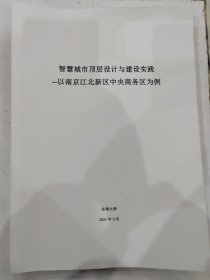 智慧城市顶层设计与建设实践--以南京江北新区中央商务区为例