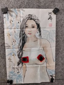 【得自画家本人，渠道可靠，保真交流】任少华老师精品写意人物，任少华，号池飞，1968年生，武汉人，毕业于湖北美术学院，2017年进修于何家英工作室高研班，湖北省美协会员，学院派画家，国家一级美术师，擅长人物，花鸟。